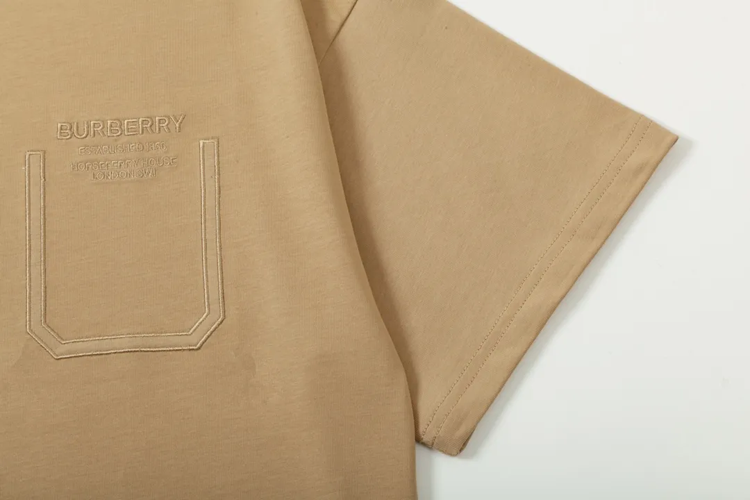 BURBERRY 🪡 Logo Classic ， Retro Same Style T 260 Versatile : Khaki Size：XS~L